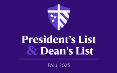 President’s Scholars and Dean’s Scholars Lists for Fall 2023