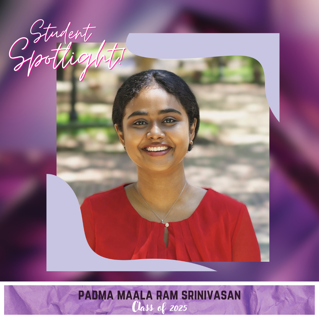 Student Spotlight: Padma Maala Ram Srinivasan